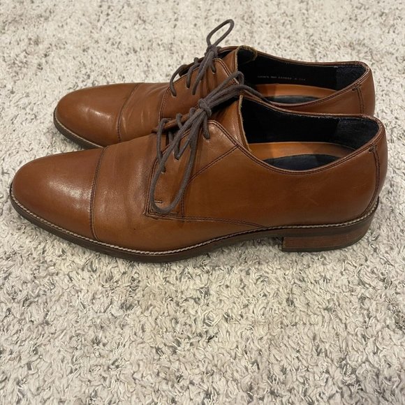 Cole Haan Men\'s Lenox Hill Cap Oxford Brown Size 9M C11632 Lace Up Dress Shoes main image 7